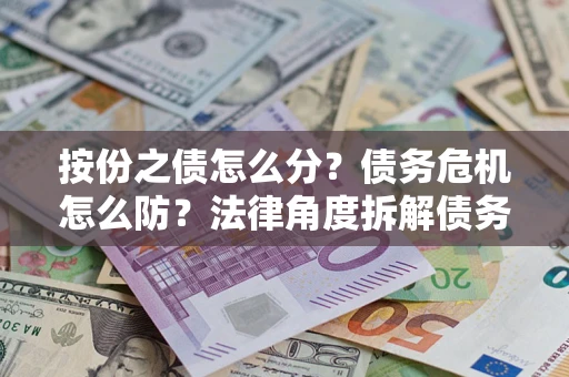 武汉按份之债怎么分？债务危机怎么防？法律角度拆解债务分配与风险自保指南