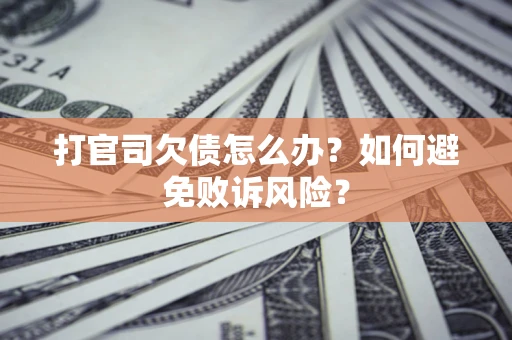 武汉打官司欠债怎么办？如何避免败诉风险？