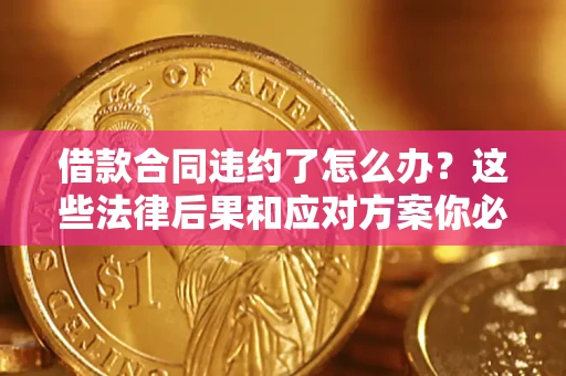 武汉借款合同违约了怎么办？这些法律后果和应对方案你必须知道