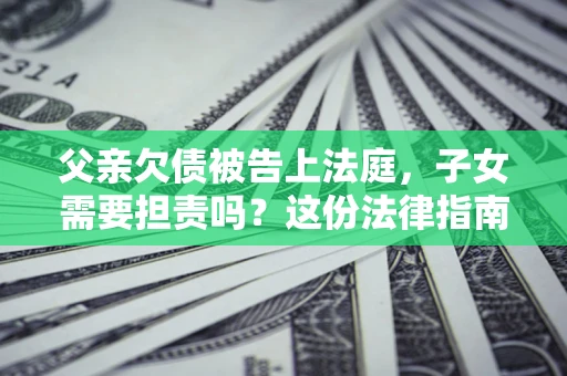 武汉父亲欠债被告上法庭，子女需要担责吗？这份法律指南必须看完