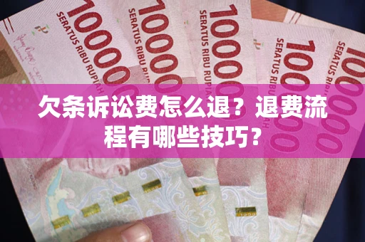 武汉欠条诉讼费怎么退？退费流程有哪些技巧？