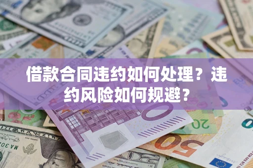武汉借款合同违约如何处理？违约风险如何规避？