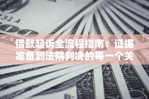 武汉借款起诉全流程指南：证据准备到法院判决的每一个关键步骤