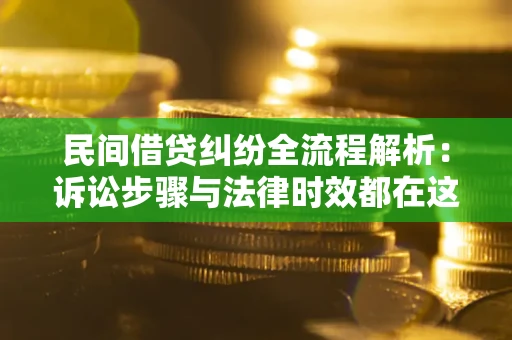 武汉民间借贷纠纷全流程解析：诉讼步骤与法律时效都在这儿了