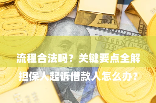 武汉

担保人起诉借款人怎么办？流程合法吗？关键要点全解析