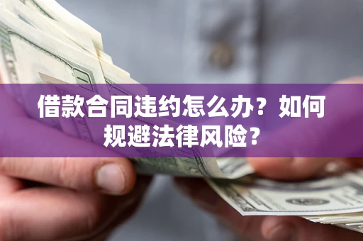 武汉借款合同违约怎么办？如何规避法律风险？